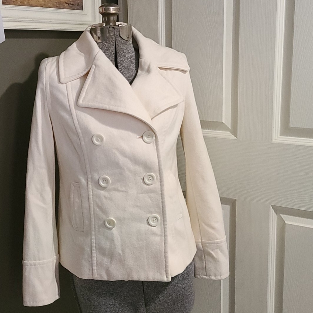 Cream Peacoat